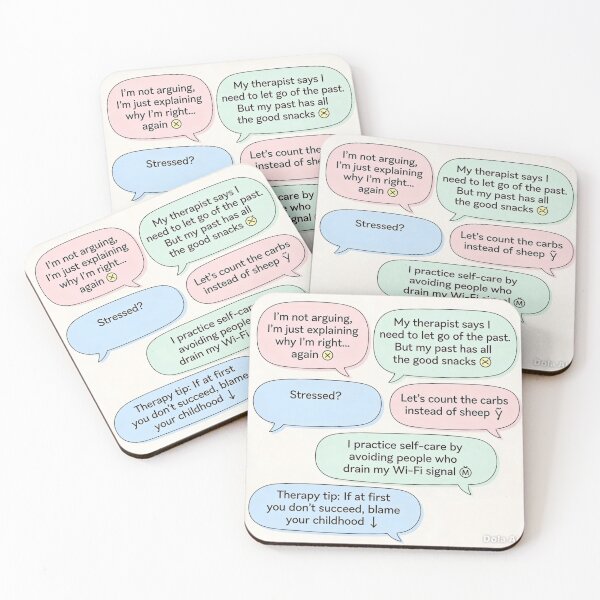 Item preview, Therapy Jokes for the Mentally Exhausted designed and sold by Chill Vibe.