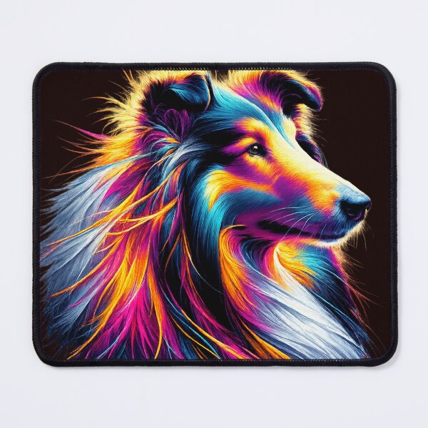 Item preview, Cosmic Companion: Neon Starlight Spirit Collie Sheltie designed and sold by highvibz72.