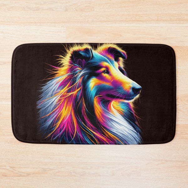 Item preview, Cosmic Companion: Neon Starlight Spirit Collie Sheltie designed and sold by highvibz72.