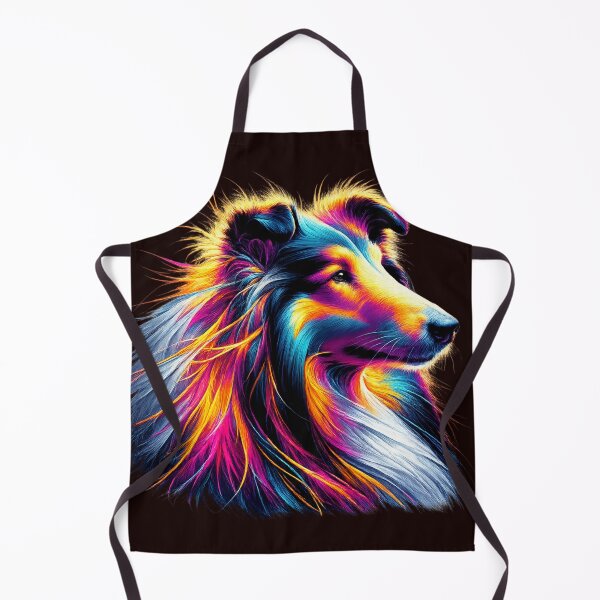 Item preview, Cosmic Companion: Neon Starlight Spirit Collie Sheltie designed and sold by highvibz72.