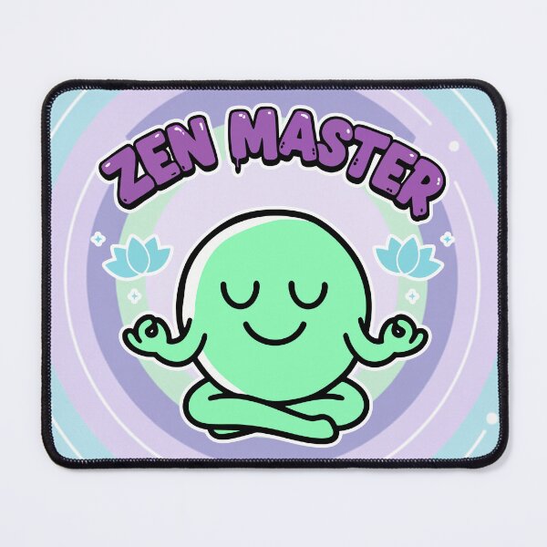 Item preview, Zen Master Peaceful Character Mint Cartoon designed and sold by Taridesign.