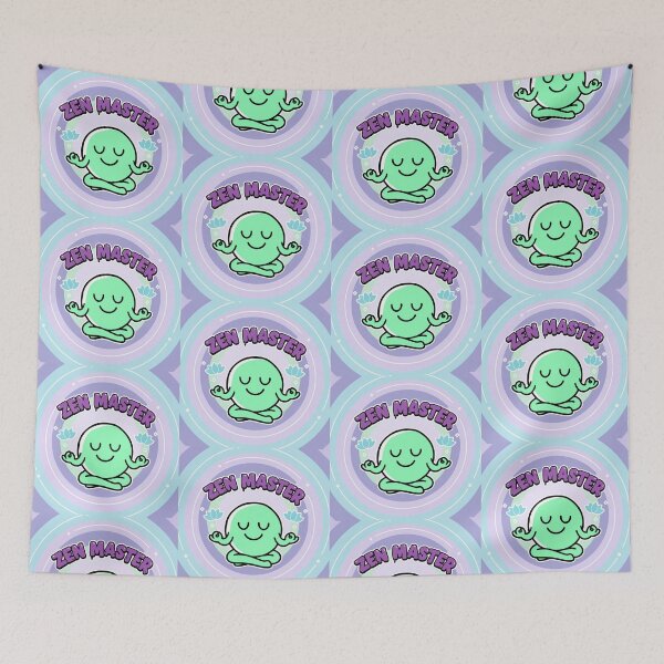 Item preview, Zen Master Peaceful Character Mint Cartoon designed and sold by Taridesign.