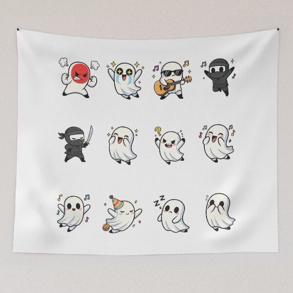 Item preview, Cute Ghost Emoji Sticker Pack designed and sold by RamyGallery.