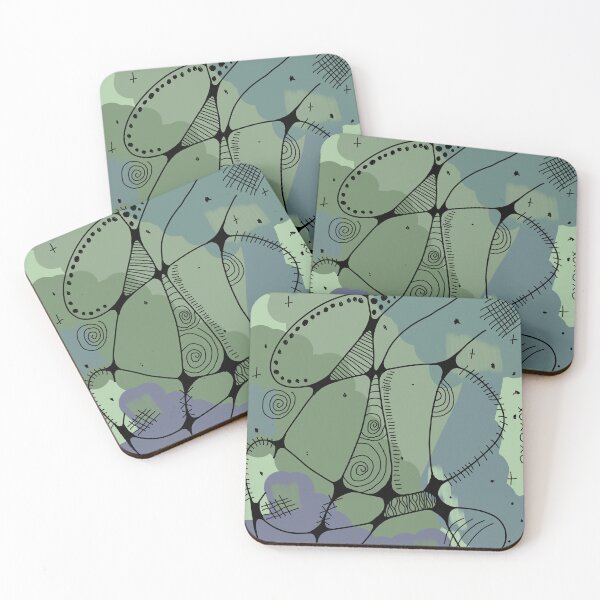 Item preview, Nuerographic in cool tones designed and sold by Create_With_Chaos.