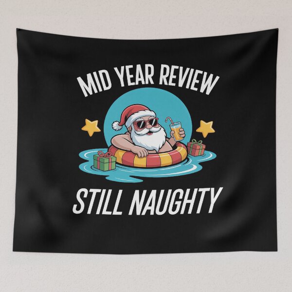 Item preview, Christmas in July Summer Santa Claus Beach Hawaii Surf designed and sold by SapfireStuArt.