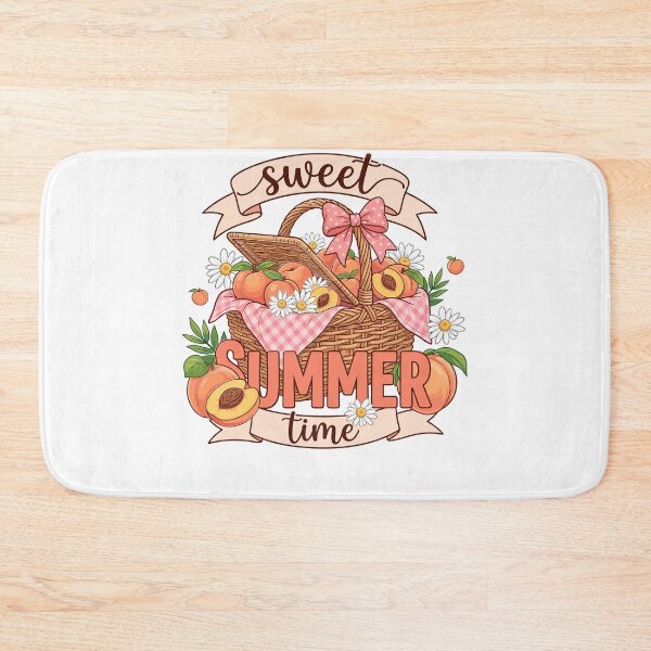 Item preview, Cute Peach Picnic Basket Summer Time Kids Girls designed and sold by KroghDs.