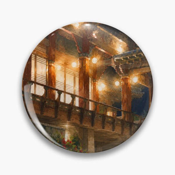 Item preview, Korean Palace Hanok Night View designed and sold by Palace1979.