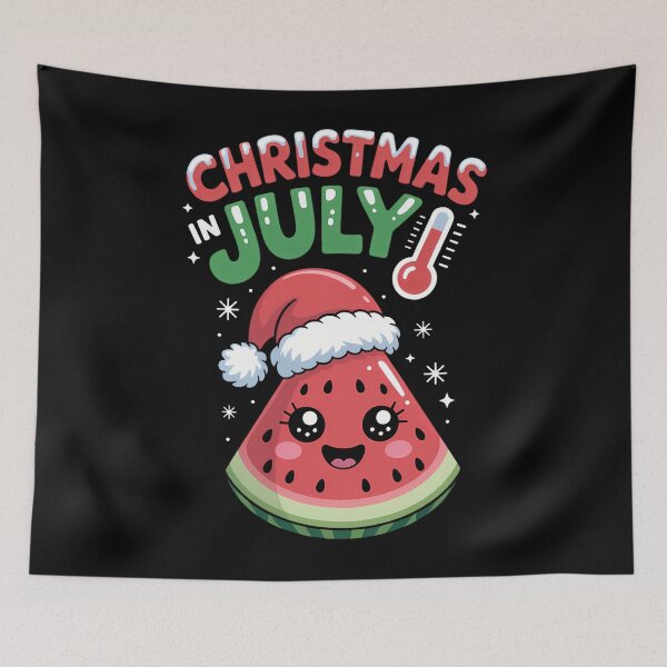 Item preview, Christmas in July Summer Watermelon Santa Hat designed and sold by SapfireStuArt.
