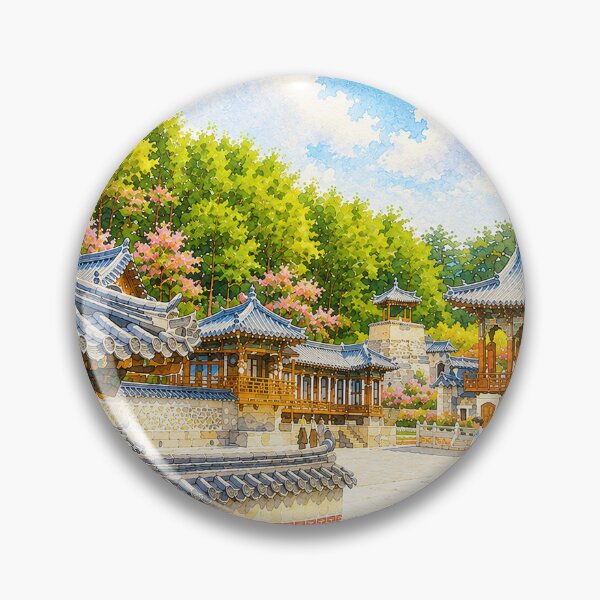 Item preview, Sunny day at a Korean Hanok Village designed and sold by Palace1979.