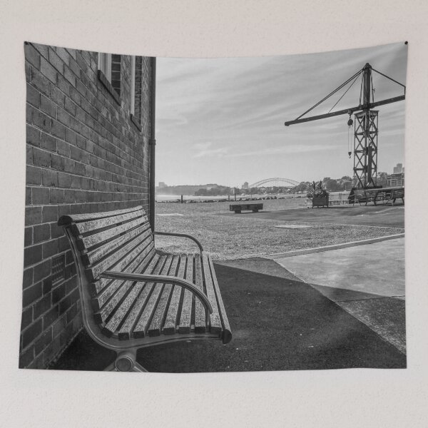Item preview, Sydney Harbour Bridge View from Cockatoo Island | Iconic New South Wales, Australia - Eastern Apron Park Cityscape Art designed and sold by Ross.A.Campbell.