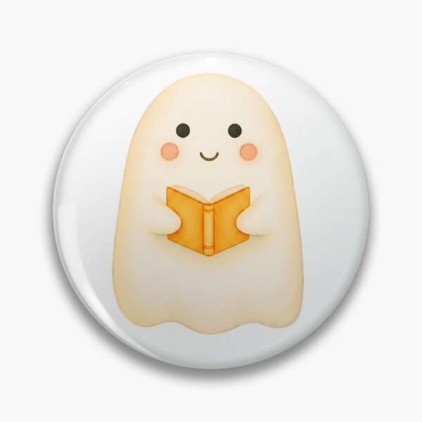 Item preview, Cute Reading Ghost Sticker for Kids designed and sold by Little Bloom Studio.