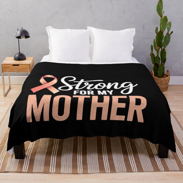 Item preview, Endometrial Cancer Awareness MOTHER Support Squad Peach Ribbon designed and sold by SapfireStuArt.