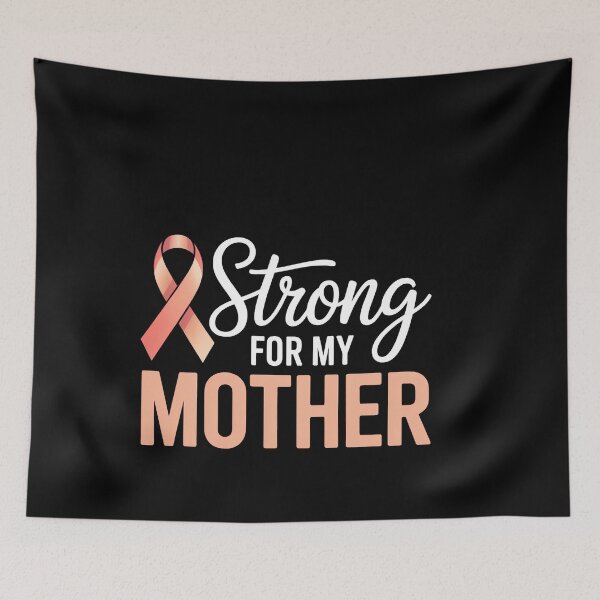 Item preview, Endometrial Cancer Awareness MOTHER Support Squad Peach Ribbon designed and sold by SapfireStuArt.