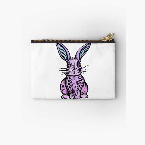 Item preview, Psychedelic Bunny Cute Vibrant Purple Rabbit Art designed and sold by Inkirra.