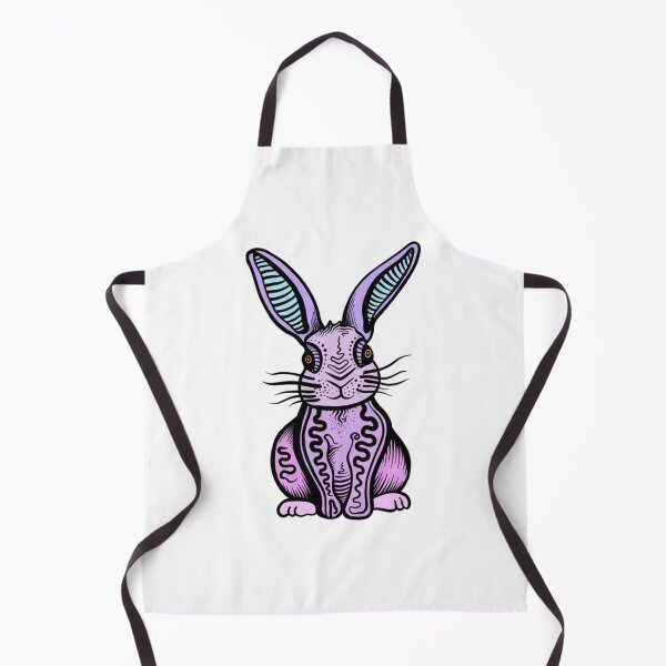 Item preview, Psychedelic Bunny Cute Vibrant Purple Rabbit Art designed and sold by Inkirra.