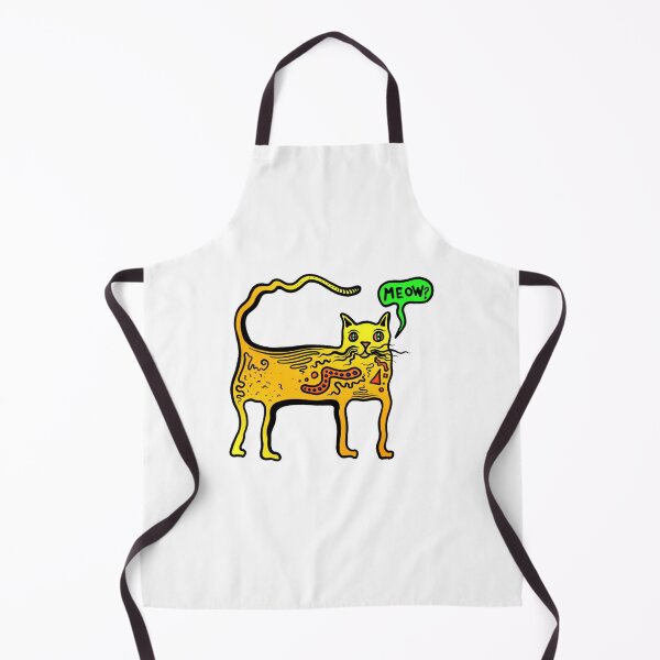 Item preview, Meow The Questioning Cat Funny Trippy Yellow Kitty designed and sold by Inkirra.