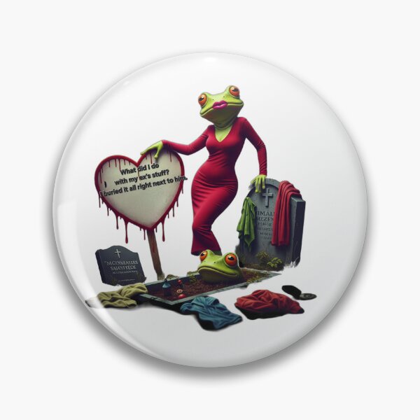 Item preview, What I Did With My Ex's Stuff - Funny Frog Meme designed and sold by LujziWorld.