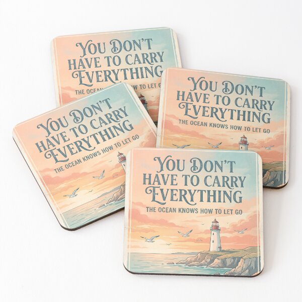 Item preview, You Don’t Have to Carry Everything – Ocean Therapy Poster Design designed and sold by Sea Gem.