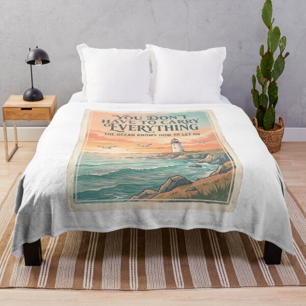 Item preview, You Don’t Have to Carry Everything – Ocean Therapy Poster Design designed and sold by Sea Gem.