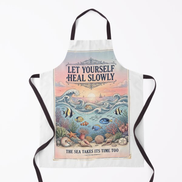 Item preview, Let Yourself Heal Slowly – Ocean Therapy Poster Design designed and sold by Sea Gem.