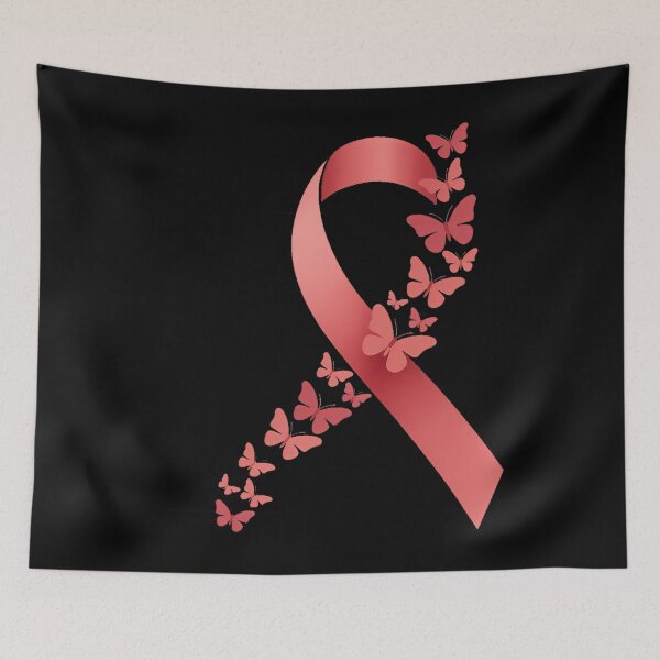 Item preview, Endometrial Cancer Butterfly Ribbon designed and sold by SapfireStuArt.