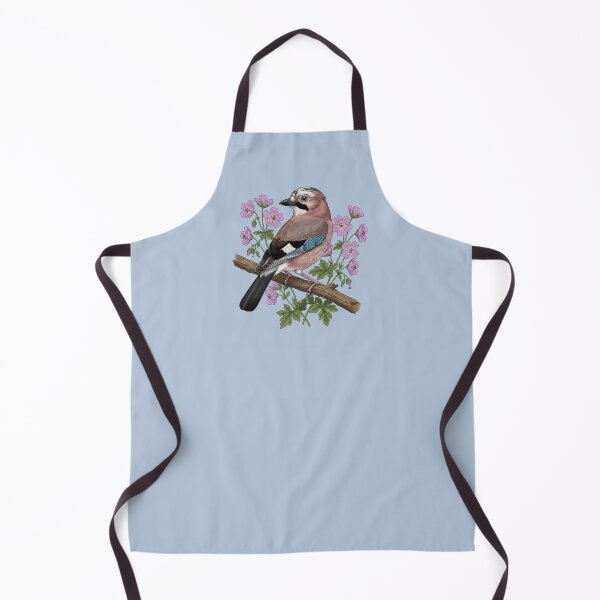 Item preview, Botanical Eurasian Jay Garden Illustration designed and sold by BirdsnStuff.