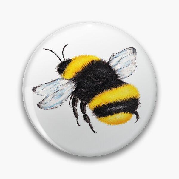 Artikelvorschau, Aquarell-Hummel-Natur-Cottagecore-Bienenkunst entworfen und verkauft von TheSlowShore.