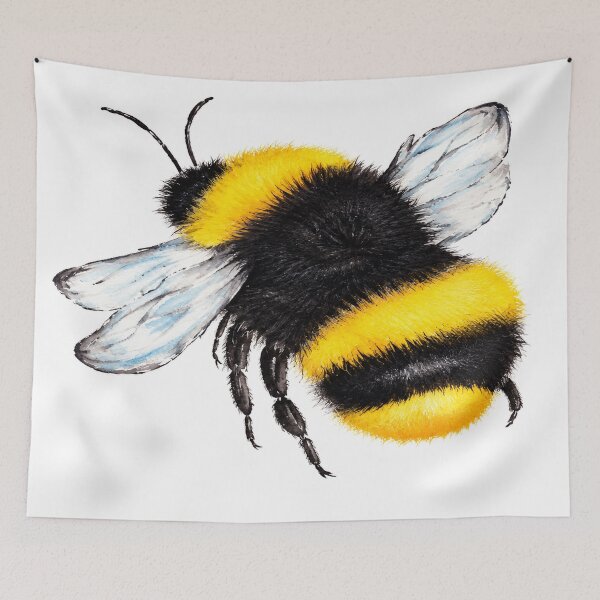 Item preview, Watercolor Bumblebee Nature Cottagecore Bee Art designed and sold by TheSlowShore.