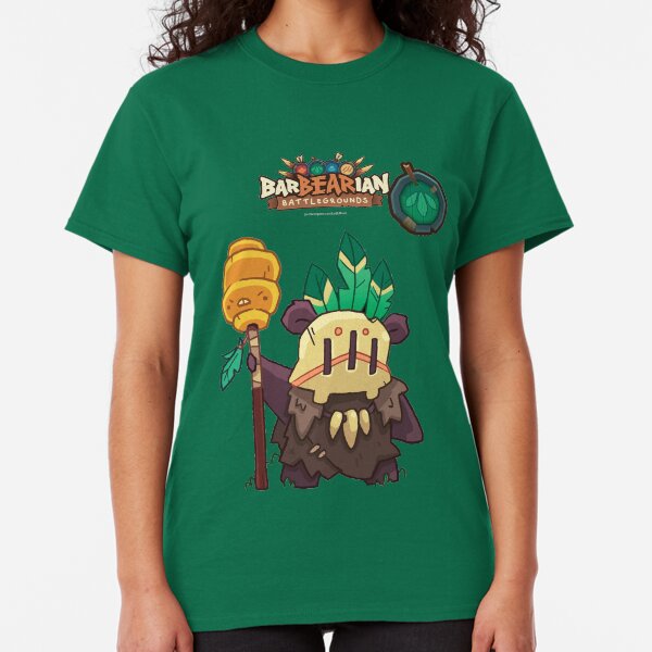 Barbarian: Battlegrounds (Green Clan: Shaman Bear) Classic T-Shirt