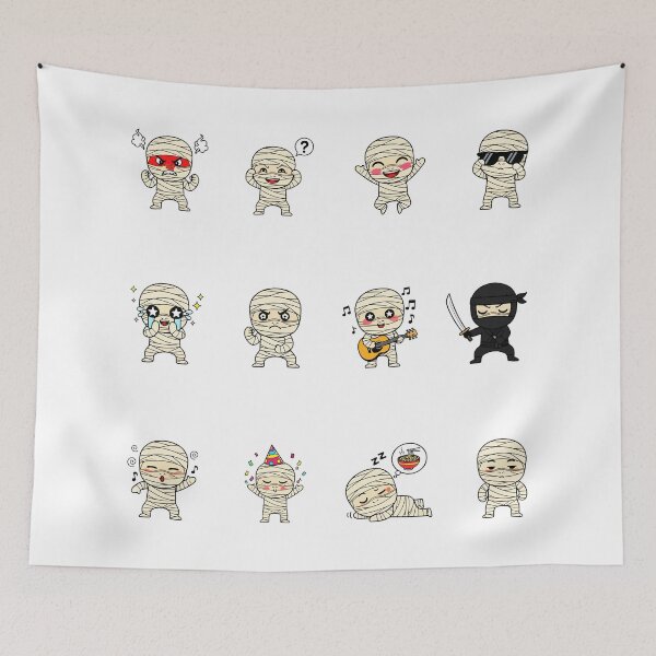 Item preview, Cute Mummy Emoji Sticker Pack designed and sold by RamyGallery.