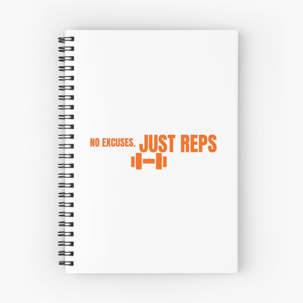 Item preview, No Excuses. Just Reps – Minimalist Gym Motivation Design designed and sold by ConsolAssoc Creative Studio.