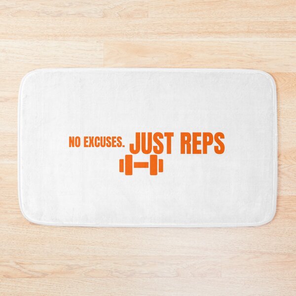 Item preview, No Excuses. Just Reps – Minimalist Gym Motivation Design designed and sold by ConsolAssoc Creative Studio.