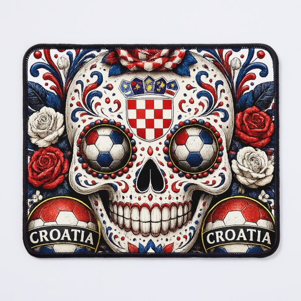 Item preview, Croatia Soccer Skull designed and sold by Altitude Studio Co.