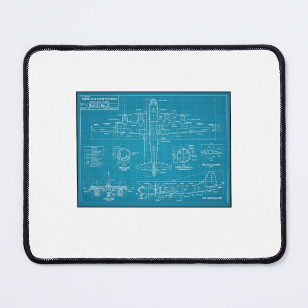 Item preview, B29 Superfortress Aircraft Technical Blueprint designed and sold by DuckOddity.