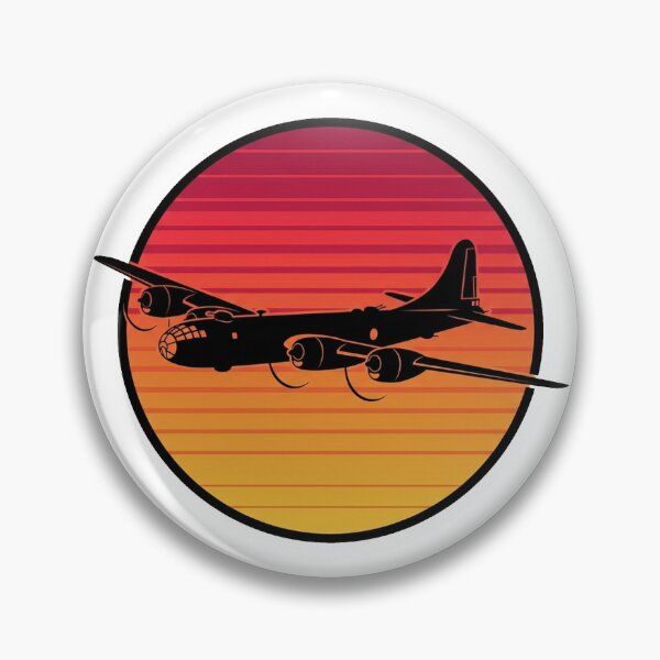 Item preview, Retro Sunset B29 Aircraft Silhouette designed and sold by DuckOddity.