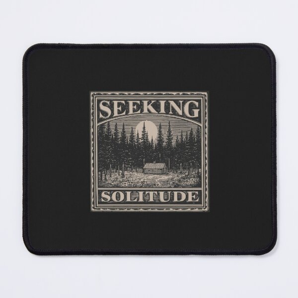 Item preview, Seeking Solitude Cabin | Introvert Dark Academia Nature designed and sold by VENOHA.