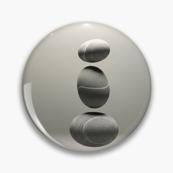 Item preview, Balanced Harmony Floating Stones Minimalist Art designed and sold by TheDenimArt.