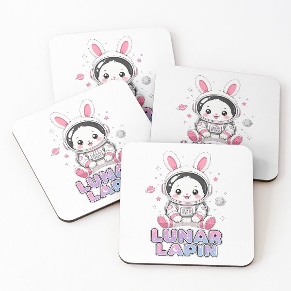 Item preview, Kawaii Space Rabbit: Cute Astronaut Bunny Lunar Lapin designed and sold by chattsuede.