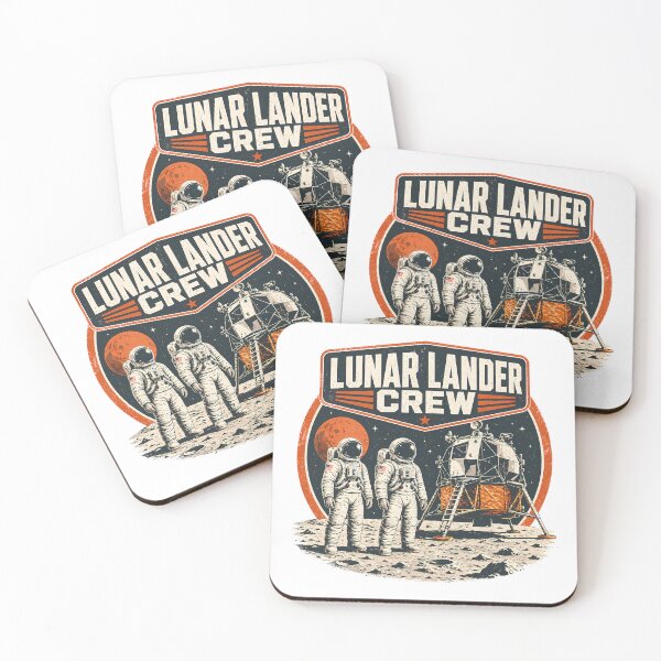 Item preview, Vintage Lunar Lander Crew - Retro Moon Mission Explorer designed and sold by chattsuede.