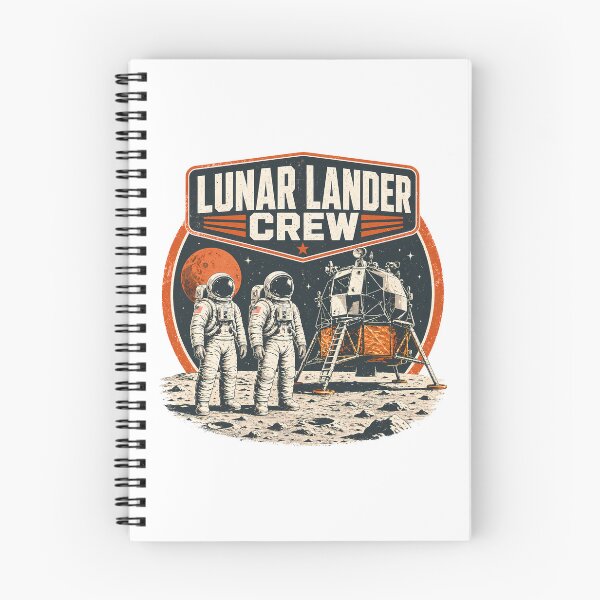 Item preview, Vintage Lunar Lander Crew - Retro Moon Mission Explorer designed and sold by chattsuede.