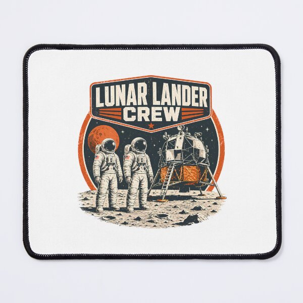 Item preview, Vintage Lunar Lander Crew - Retro Moon Mission Explorer designed and sold by chattsuede.