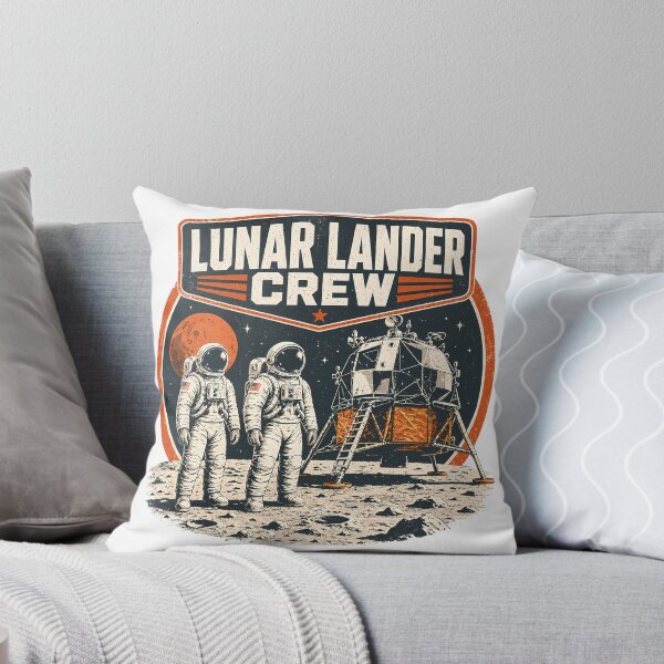 Item preview, Vintage Lunar Lander Crew - Retro Moon Mission Explorer designed and sold by chattsuede.