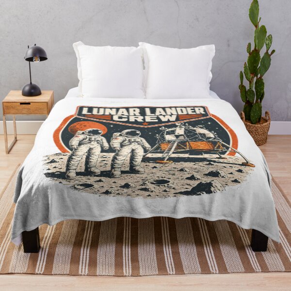 Item preview, Vintage Lunar Lander Crew - Retro Moon Mission Explorer designed and sold by chattsuede.