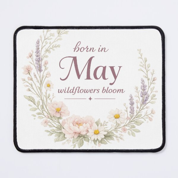 Item preview, Born In May Wildflowers Bloom Birthday Gift for Her Women Floral Shirt designed and sold by DreamelleStudio.