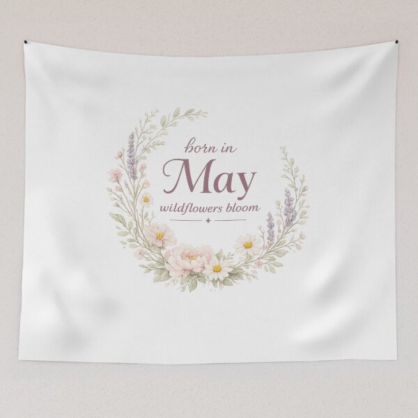 Item preview, Born In May Wildflowers Bloom Birthday Gift for Her Women Floral Shirt designed and sold by DreamelleStudio.