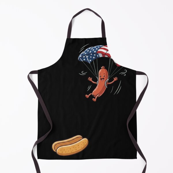 Item preview, Patriotic Hot Dog Skydiving - Funny 4th of July USA Parachute designed and sold by haitrieuic96.