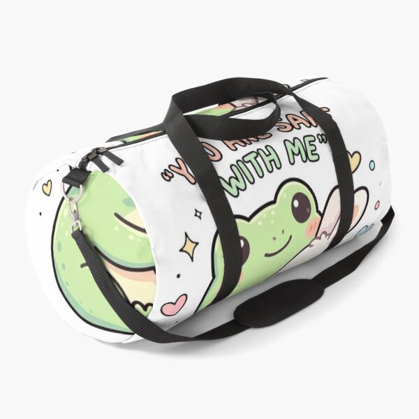 Item preview, You Are Safe With Me – Cute Frog & Bunny Comforting Cartoon Art designed and sold by ArtsyExplorer.