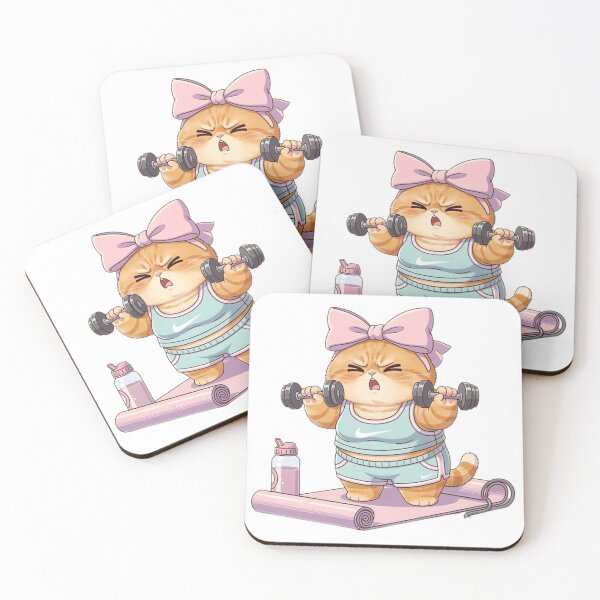 Item preview, Cute Gym Cat Workout Era designed and sold by Moody Vibes Studio.