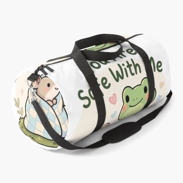 Item preview, You Are Safe With Me – Cozy Frog & Mouse Wholesome Comfort Art designed and sold by ArtsyExplorer.