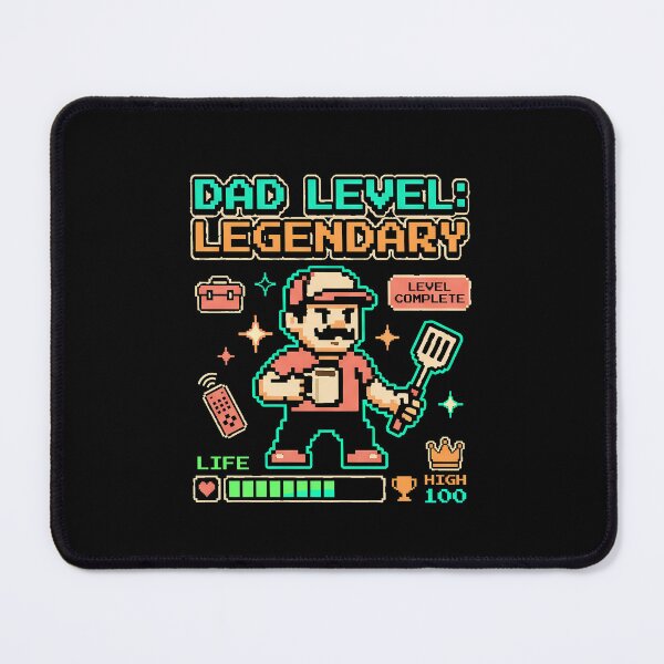 Item preview, Fathers Day | Dad Level Legendary – Retro Arcade Gaming Father’s Day Design designed and sold by DesignDoodleArt.